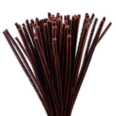 100pcs Pipe Cleaners Chenille Stems for DIY Art Supplies Craft Projects 6mmx30cm Christmas Pipe Cleaners Decoration, Brown